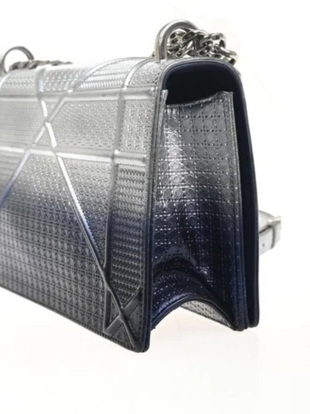 CHRISTIAN DIOR Ombre Diorama Archicannage Chain Shoulder Bag Leather 50RL945 - Picture 3 of 16